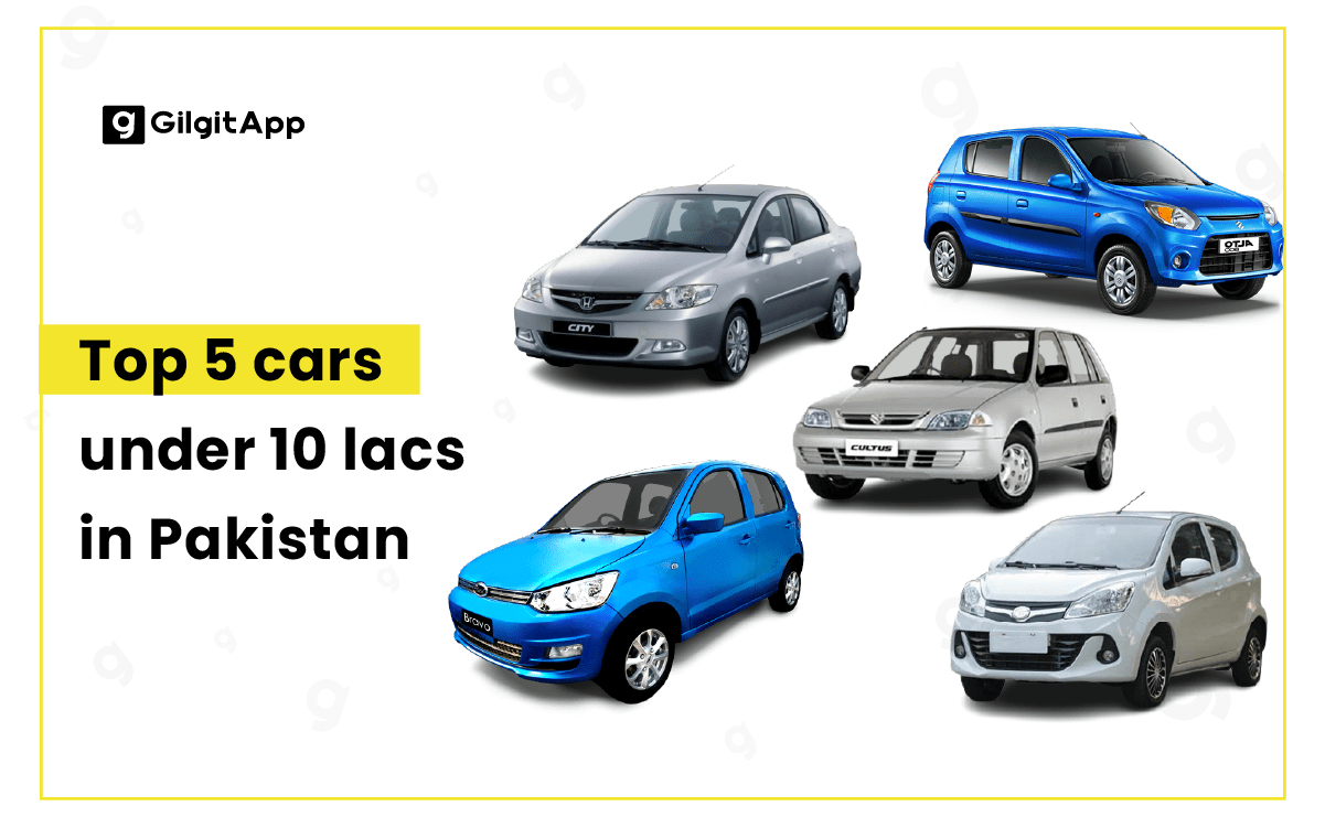Top 5 cars under 10 lacs in Pakistan