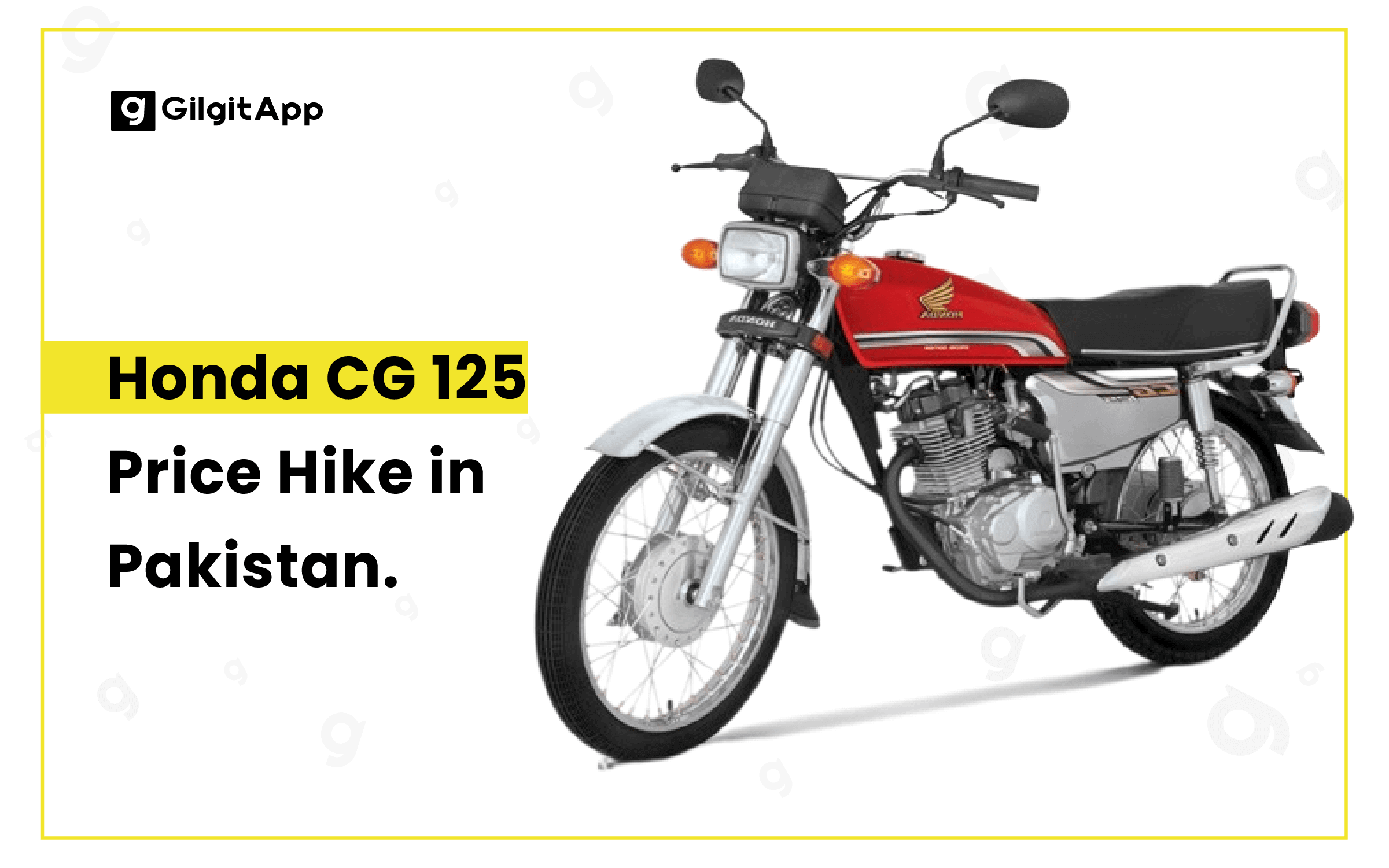 Honda CG 125 Price Hike in Pakistan