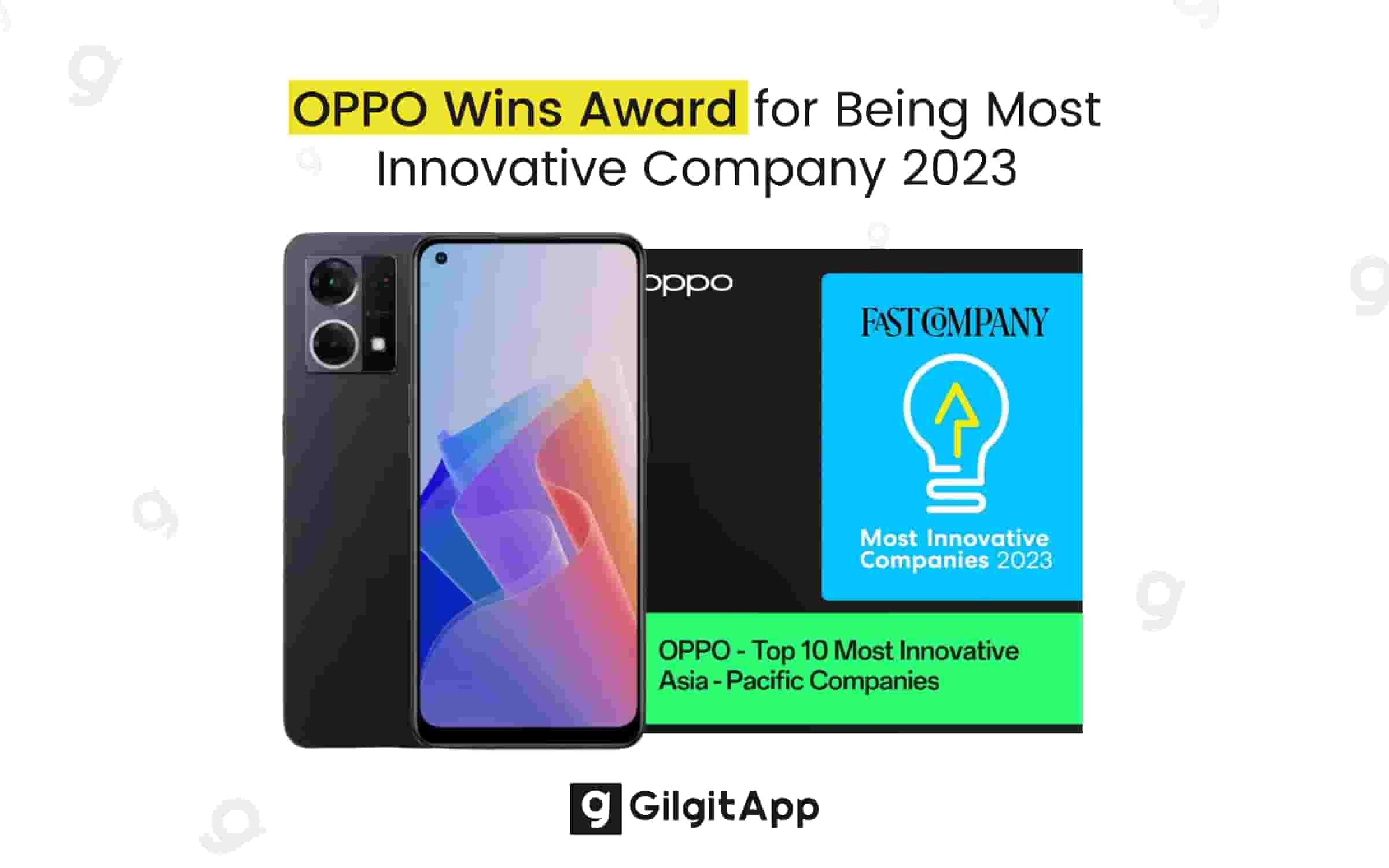 OPPO Wins Award for Being Most Innovative Company 2023
